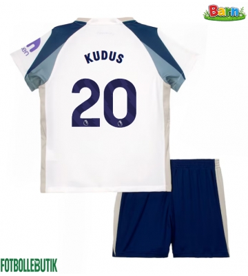 Tottenham Hotspur Mohammed Kudus #20 Hemmaställ Barn 2025-26 Kortärmad (+ Korta byxor)